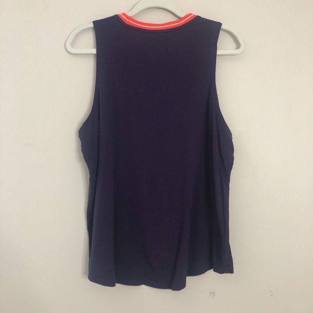 Avia Purple‎ Neon Collar Muscle Tank Workout Sports Gym - Picture 6 of 7